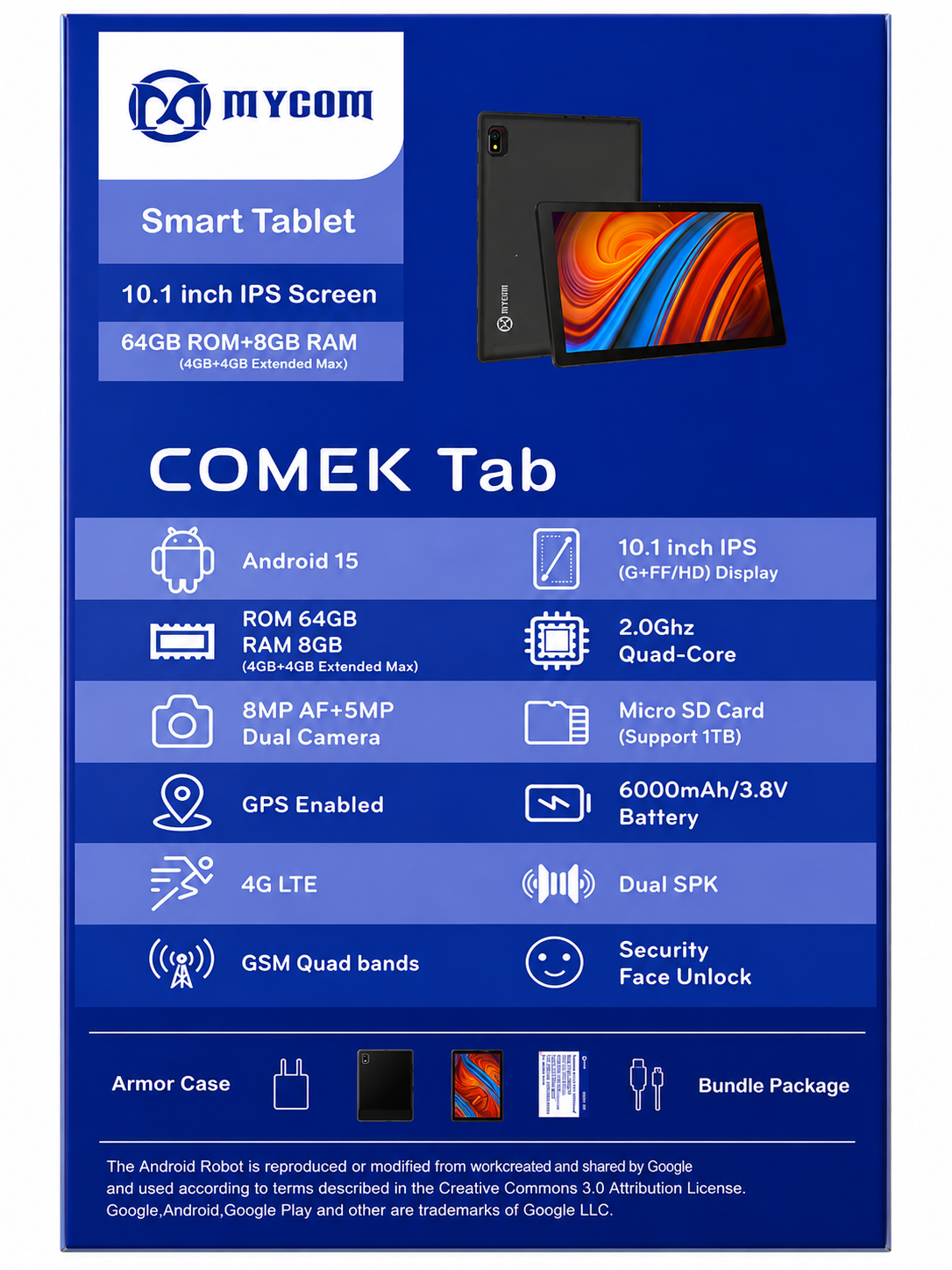 Tablet 10 pouce Komek Tab